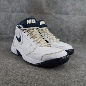 Nike Shoes Mens 9 Athletic Trainers Basketball Sneaker Overplay Mid White Blue